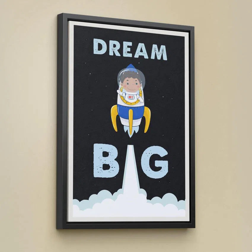 Discover Shop Kids Canvas Art, Dream Big Kids Canvas Art | Inspirational Kids Canvas Wall Art , DREAM BIG (KIDS EDITION) by Original Greattness™ Canvas Wall Art Print