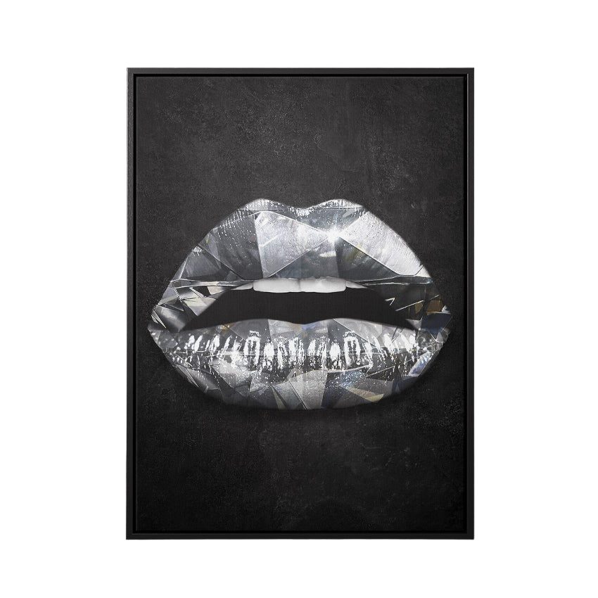 Discover Shop Lips Women Canvas Art, Diamond Lips Canvas Art | Luxury Lips Artwork, DIAMOND LIPS by Original Greattness™ Canvas Wall Art Print