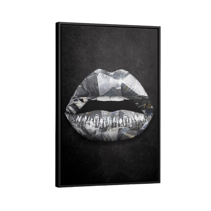 Discover Shop Lips Women Canvas Art, Diamond Lips Canvas Art | Luxury Lips Artwork, DIAMOND LIPS by Original Greattness™ Canvas Wall Art Print