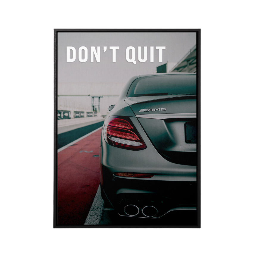 Discover AMG Cars Canvas Art, Don't Quit | Mercedes AMG Canvas Print, DON'T QUIT by Original Greattness™ Canvas Wall Art Print