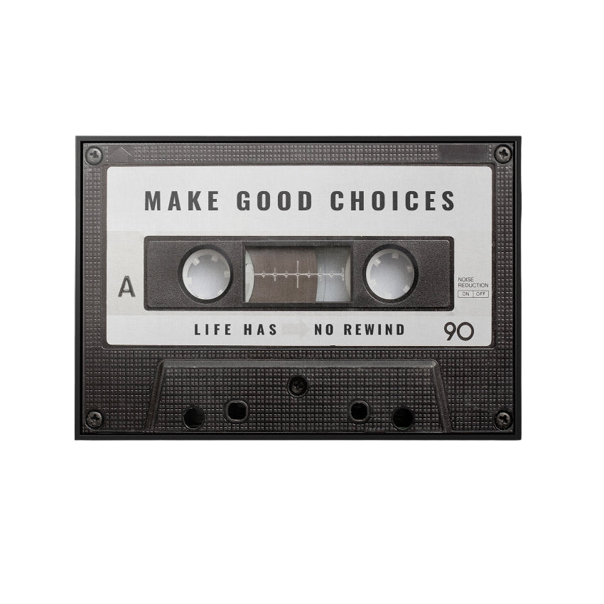 Discover Shop Music Retro Canvas Art, Cassette Music Canvas Wall Art for Home & Office, MAKE GOOD CHOICES CANVAS by Original Greattness™ Canvas Wall Art Print