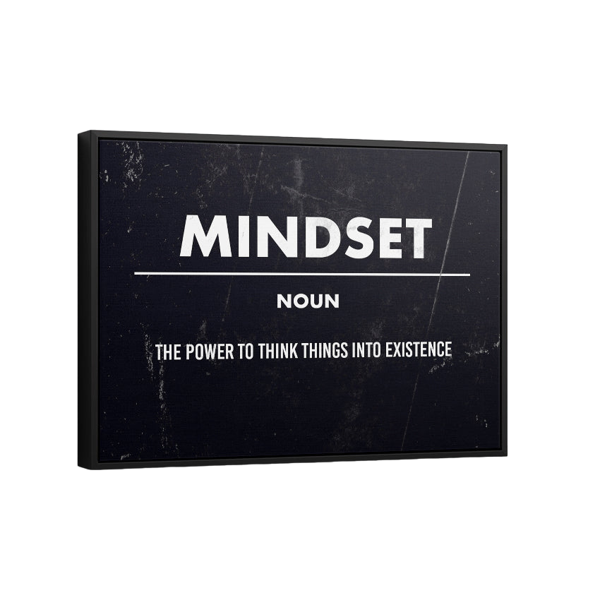 Discover Success Mindset Wall Art, Mindset Definition Motivational Quotes Wall Art, MINDSET CANVAS ART by Original Greattness™ Canvas Wall Art Print