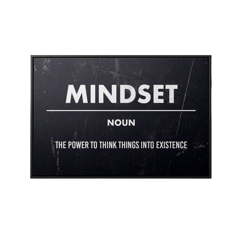 Discover Success Mindset Wall Art, Mindset Definition Motivational Quotes Wall Art, MINDSET CANVAS ART by Original Greattness™ Canvas Wall Art Print