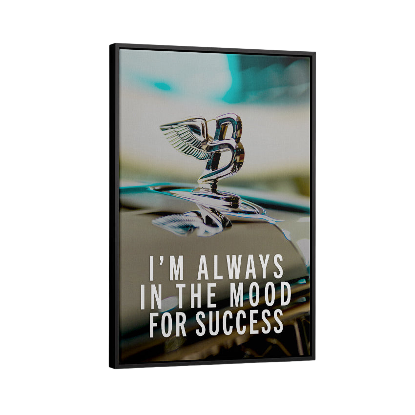 Discover Motivational Success Wall Art, Mood for Success Bentley Cars Motivational Art, MOOD FOR SUCCESS by Original Greattness™ Canvas Wall Art Print