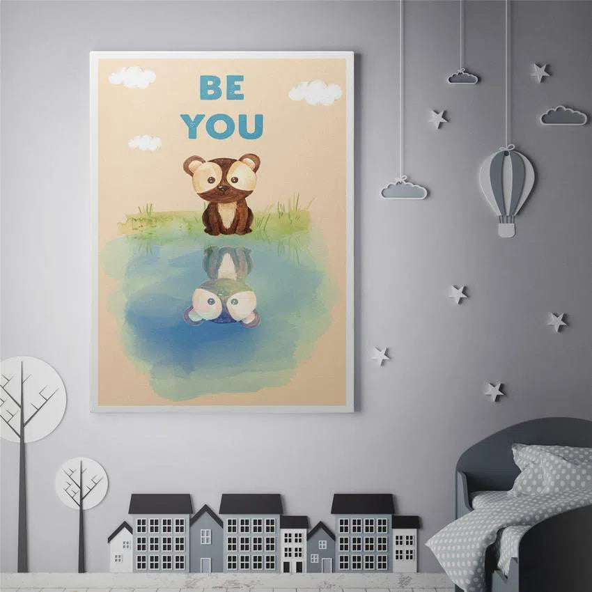 Discover Kids Canvas Wall Art, Be you Kids Canvas Art | Motivational Kids Canvas Wall Art , BE YOU by Original Greattness™ Canvas Wall Art Print