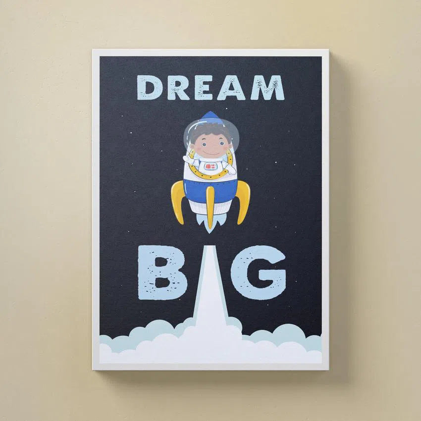 Discover Shop Kids Canvas Art, Dream Big Kids Canvas Art | Inspirational Kids Canvas Wall Art , DREAM BIG (KIDS EDITION) by Original Greattness™ Canvas Wall Art Print