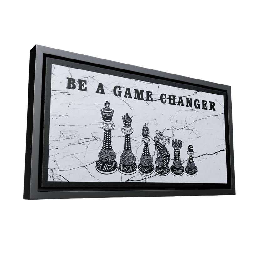 Discover Game Room Canvas Art, Be a Game Changer Canvas Art | Modern Motivational Canvas Wall Art, BE A GAME CHANGER by Original Greattness™ Canvas Wall Art Print