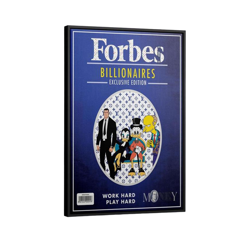 Discover Forbes Canvas Art, Billionaires Luxury Forbes Canvas Art, BILLIONAIRES by Original Greattness™ Canvas Wall Art Print