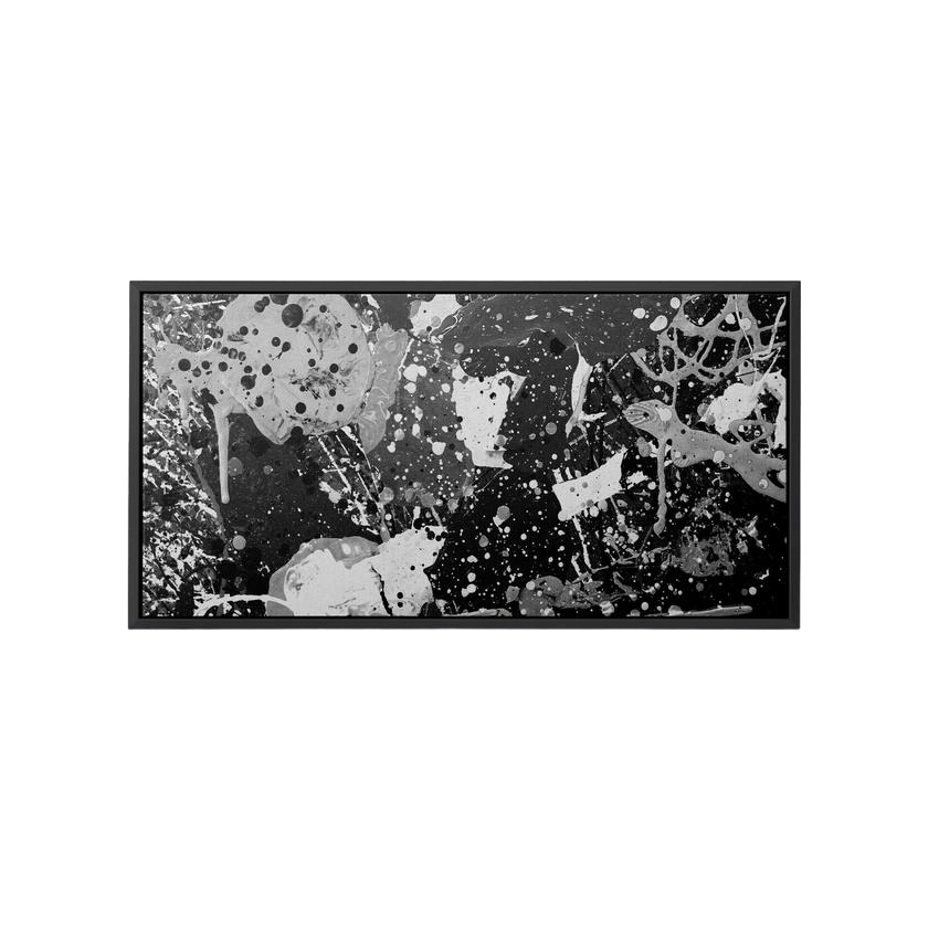 Discover Pollock Abstrakt Canvas Art, Black & White Pollock Canvas Art, BLACK & WHITE POLLOCK by Original Greattness™ Canvas Wall Art Print