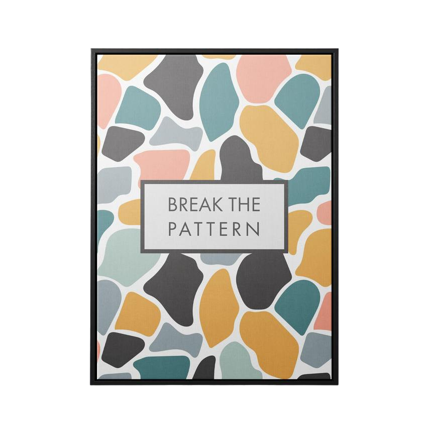 Discover Women Canvas Wall Art, Break the Pattern (Women) Canvas Art, BREAK THE PATTERN (WOMEN) by Original Greattness™ Canvas Wall Art Print