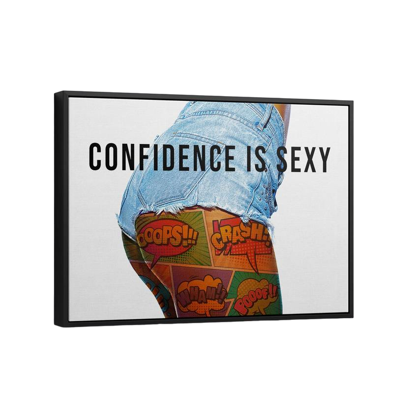 Discover Shop Sexy Canvas Art, Confidence is Sexy Women Pop Canvas Art, CONFIDENCE IS SEXY by Original Greattness™ Canvas Wall Art Print