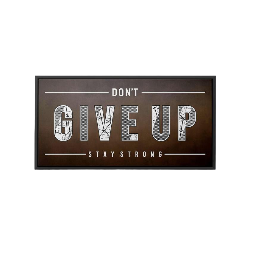 Discover Motivational Office Wall Art, Don´t Give Up - Motivational Artwork for Home & Gym, DONT GIVE UP by Original Greattness™ Canvas Wall Art Print