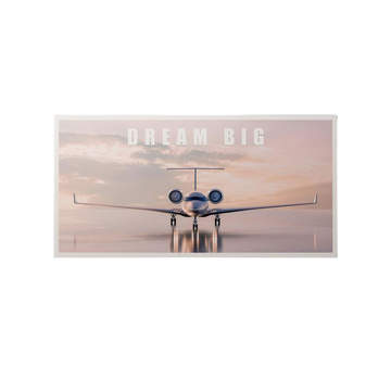 Discover Private Jet Canvas Art, Dream Big - Private Jet Motivational Canvas Art , DREAM BIG (PRIVATE JET) by Original Greattness™ Canvas Wall Art Print