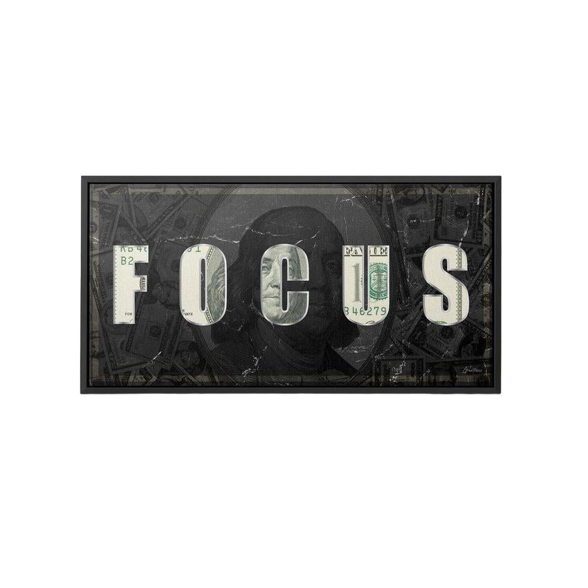 Discover Motivational Canvas Art, Focus - Motivational Canvas Art, Money Dollar Art Print, FOCUS by Original Greattness™ Canvas Wall Art Print