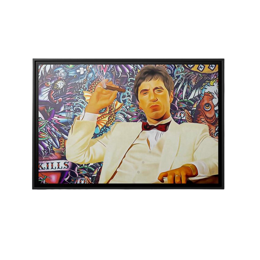 Discover Tony Montana Canvas Art, Give Respect - Iconic King Montana Canvas Wall Art, GIVE RESPECT by Original Greattness™ Canvas Wall Art Print