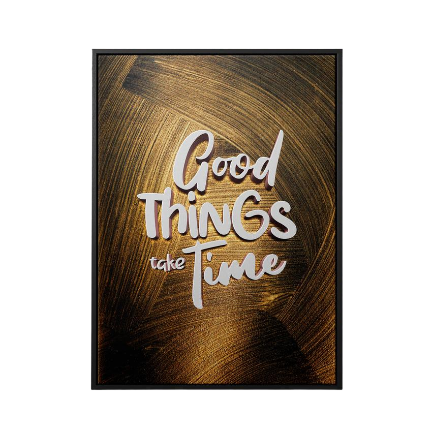 Discover Motivational Canvas Art, Good Things Take Time Canvas Art, Motivational Artwork, GOOD THINGS TAKE TIME by Original Greattness™ Canvas Wall Art Print