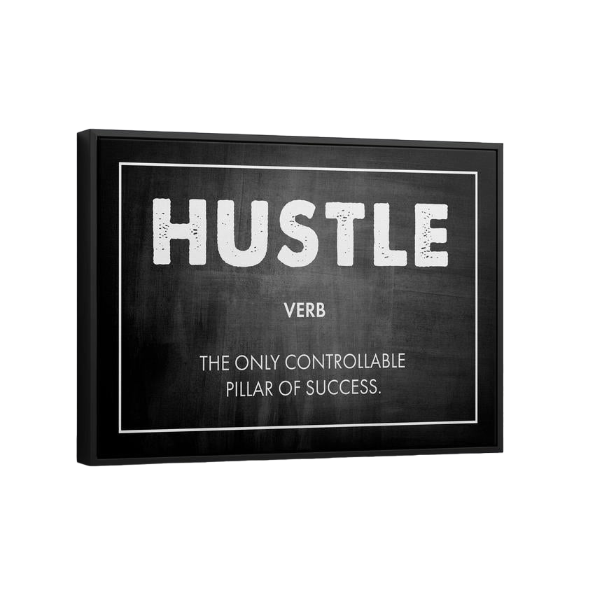 Discover Motivational Canvas Art, Hustle Canvas Art | Motivational Artwork, HUSTLE by Original Greattness™ Canvas Wall Art Print