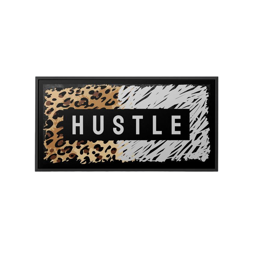 Discover Motivational Canvas Art, Hustle Motivational Canvas Wall Art, LEO HUSTLE by Original Greattness™ Canvas Wall Art Print