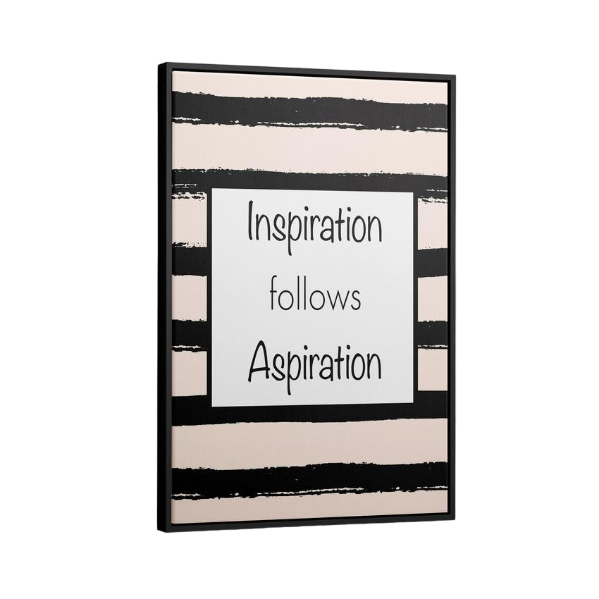 Discover Women Inspirational Wall Art, Inspiration follows Aspiration Women Canvas Art, INSPIRATION FOLLOWS ASPIRATION by Original Greattness™ Canvas Wall Art Print