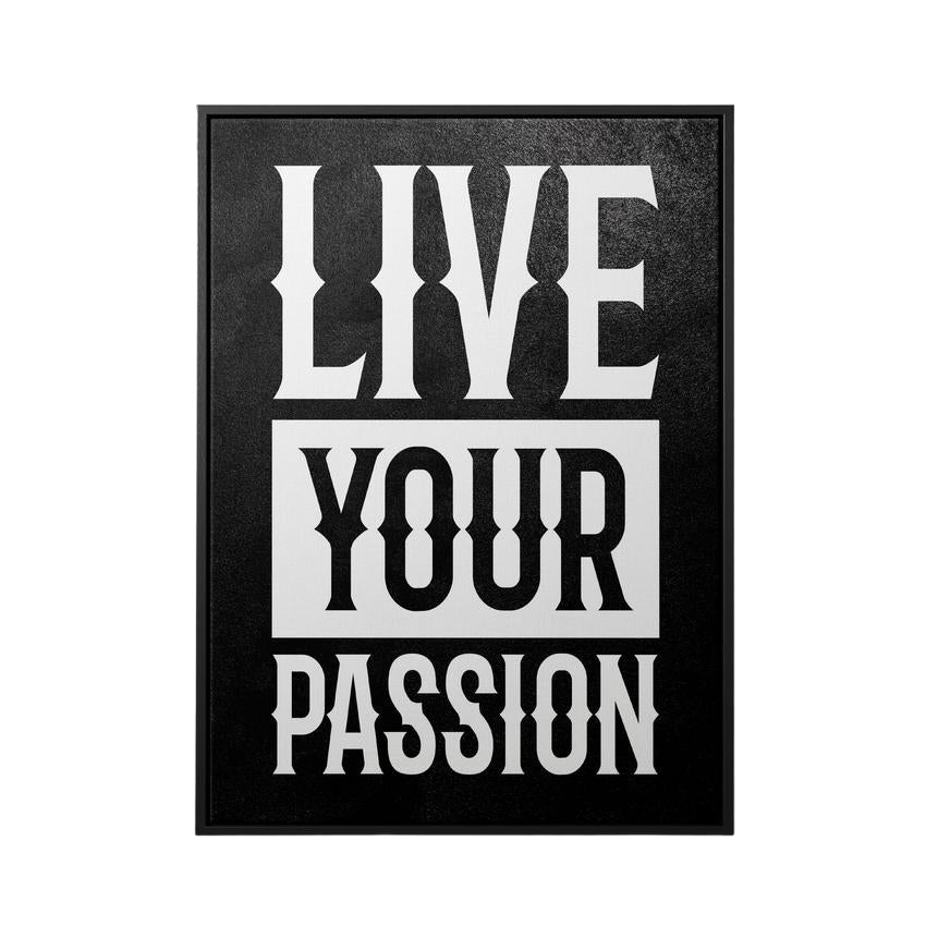 Discover Motivational Office Wall Art, Live Your Passion Quote Sign Success Canvas Art Wall Decor, LIVE YOUR PASSION by Original Greattness™ Canvas Wall Art Print