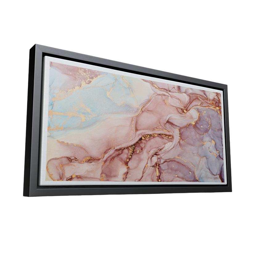 Discover Modern Marble Canvas Art, Abstract Modern Rose and Gold Marble Canvas Wall Art Prints , MARBLE FLOW by Original Greattness™ Canvas Wall Art Print