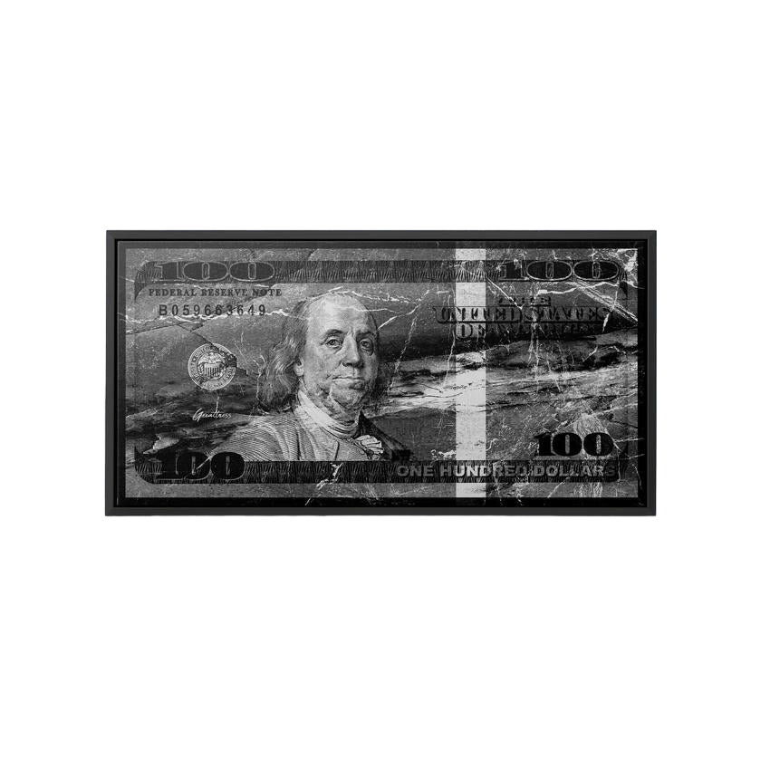 Discover Shop Money Canvas Art, Marble x Dollar Money 100 Bill Wall Art, MARBLE X DOLLAR by Original Greattness™ Canvas Wall Art Print