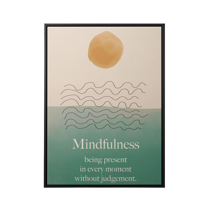 Discover Greattness Original, Mindfulness Minimalist Yoga Art Canvas Wall Artwork, MINDFULNESS YOGA CANVAS by Original Greattness™ Canvas Wall Art Print