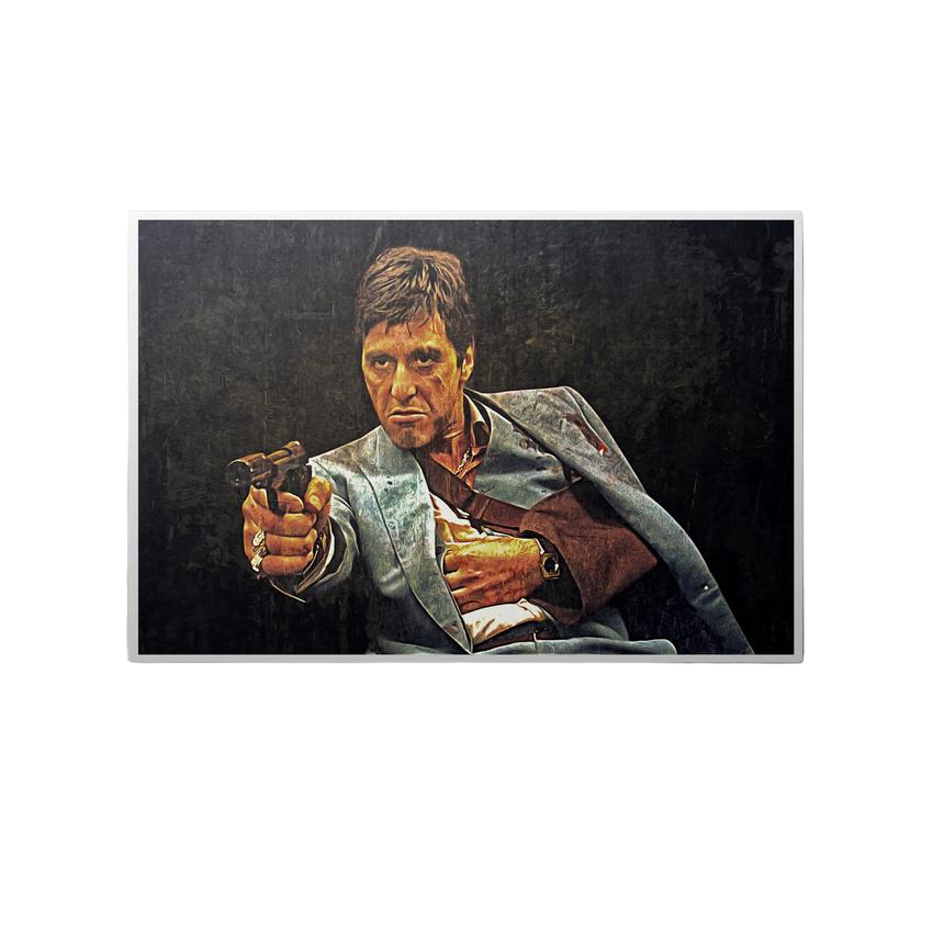 Discover Tony Montana Canvas Wall Art, Montagun Scarface Iconic Canvas Wall Art, MONTAGUN by Original Greattness™ Canvas Wall Art Print