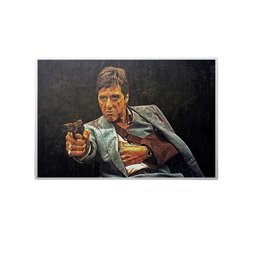 Discover Tony Montana Canvas Wall Art, Montagun Scarface Iconic Canvas Wall Art, MONTAGUN by Original Greattness™ Canvas Wall Art Print