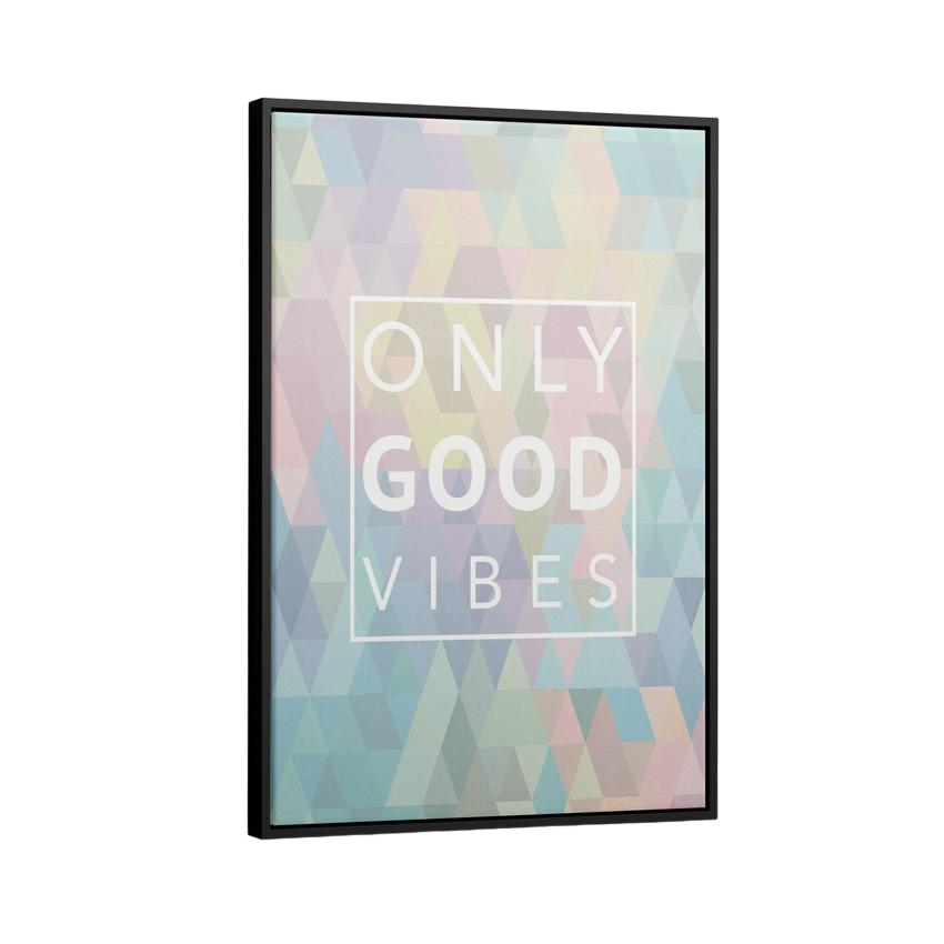 Discover Shop Good Vibes Wall Art, Only Good Vibes Pastell Colorful Quote Sign Canvas Art, ONLY GOOD VIBES (WOMEN) by Original Greattness™ Canvas Wall Art Print