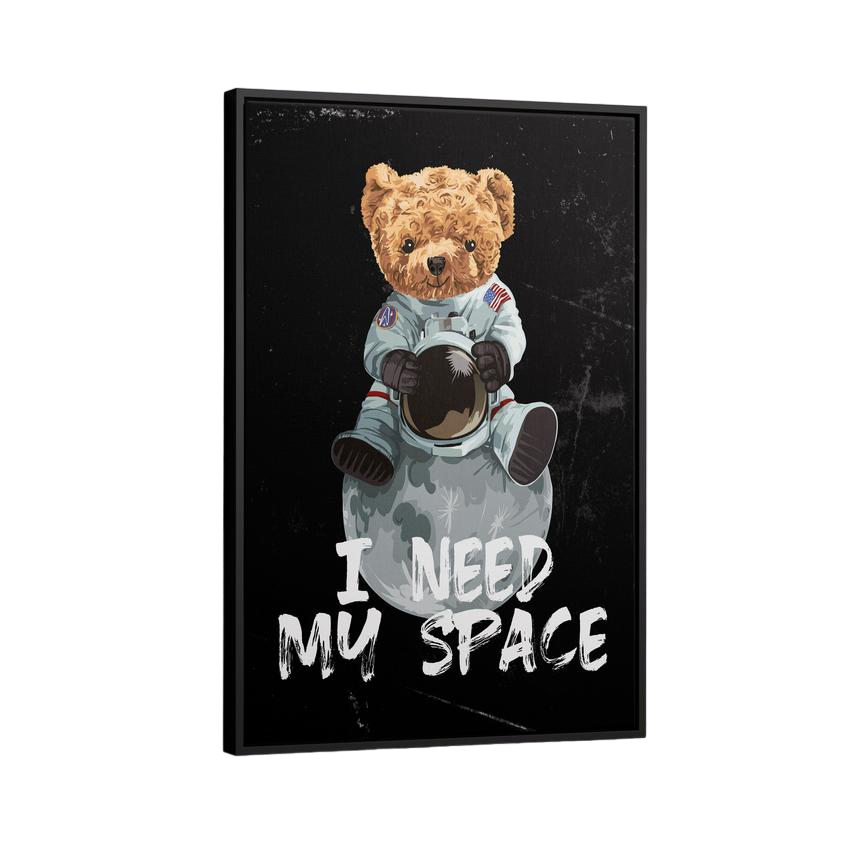 Discover Shop Space Canvas Art, Space Teddy Motivational Canvas Wall Art, SPACE TEDDY CANVAS by Original Greattness™ Canvas Wall Art Print