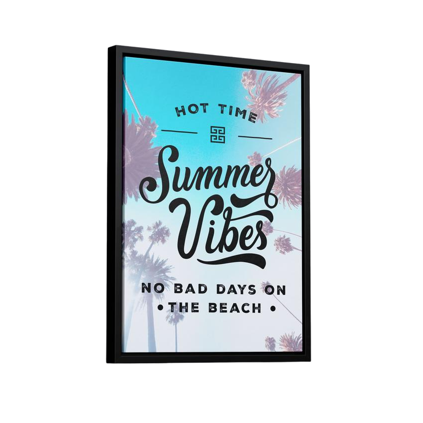 Discover Inspirational Quote Wall Art, Summer Vibes Quote Canvas Wall Art & Prints, SUMMER VIBES by Original Greattness™ Canvas Wall Art Print