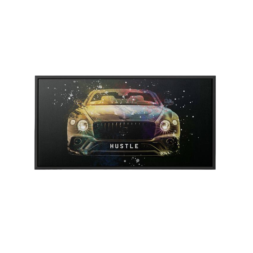 Discover Bentley Cars Canvas Art, Bentley Hustle, Luxury Sports Car Quotes Painting, BENTLEY HUSTLE by Original Greattness™ Canvas Wall Art Print