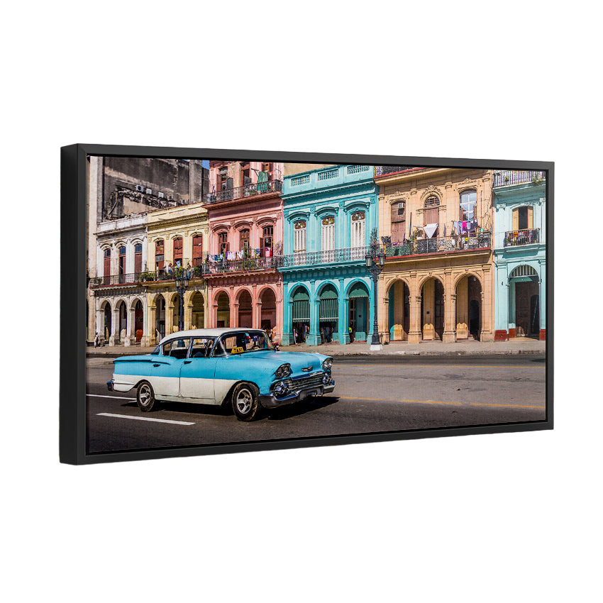 Discover Inspirational Havana Canvas Art, Havana Vibes - Cuba Havana Car Canvas Wall Art, Havana Vibes by Original Greattness™ Canvas Wall Art Print