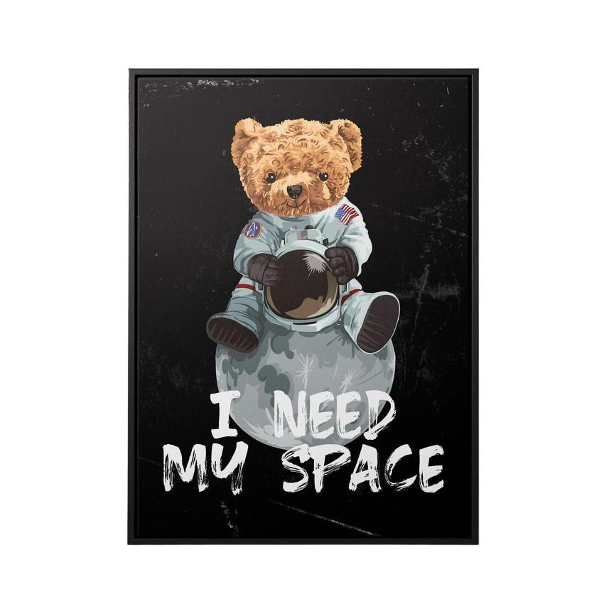 Discover Shop Space Canvas Art, Space Teddy Motivational Canvas Wall Art, SPACE TEDDY CANVAS by Original Greattness™ Canvas Wall Art Print