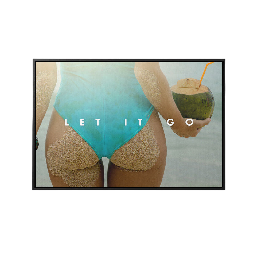 Discover Greattness Original, Nude Female Form Women Summer Vibes Canvas Wall Art, Let It Go by Original Greattness™ Canvas Wall Art Print