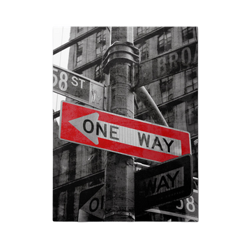 Discover Shop New York Canvas Art, One Way New York Street Vintage Canvas Wall Art , One Way New York by Original Greattness™ Canvas Wall Art Print