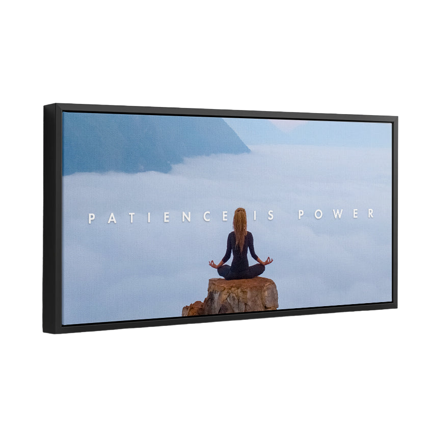 Discover Landscape Large Canvas Art, Calm Meditation Landscape Canvas Art, Patience is Power by Original Greattness™ Canvas Wall Art Print