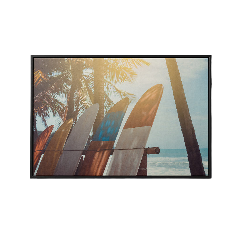 Discover Shop Vintage Retro Wall Art, Classic Surfboard Retro Surf Vintage Canvas Art, Surfboard Retro by Original Greattness™ Canvas Wall Art Print