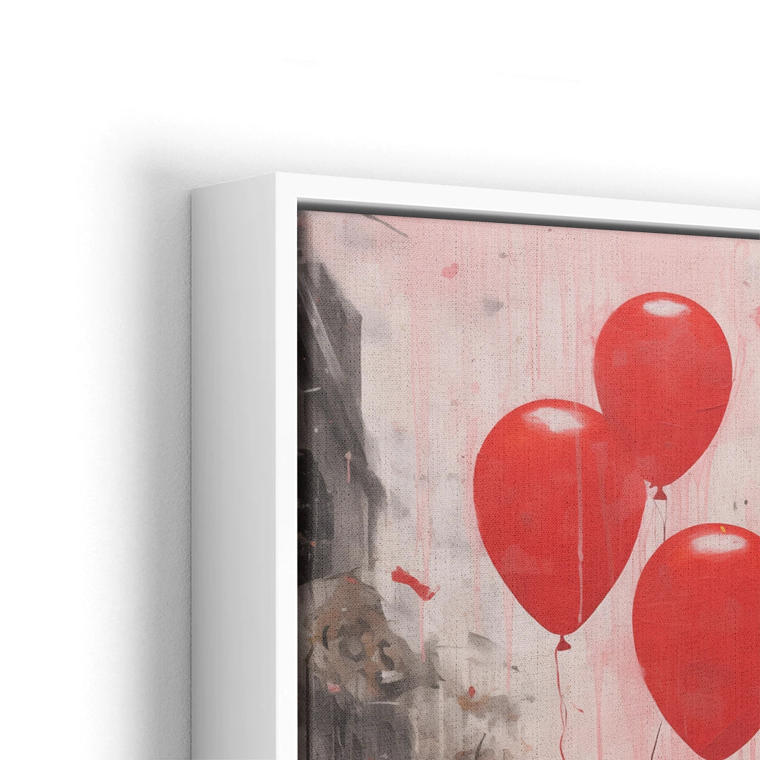 Discover Banksy Canvas Wall Art, Banksy Street Teddy Ballon Art Painting, BANKSY TEDDY BALLON by Original Greattness™ Canvas Wall Art Print