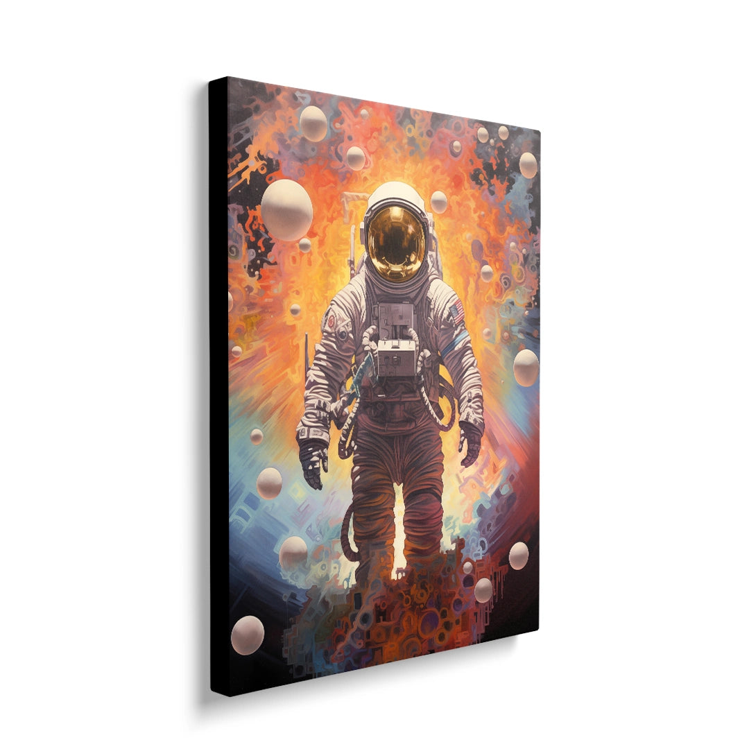 Discover Shop Space Canvas Art, Colorful Astronaut Pop Art Space Painting Wall Art, ASTRONAUT INTERSTELLAR by Original Greattness™ Canvas Wall Art Print