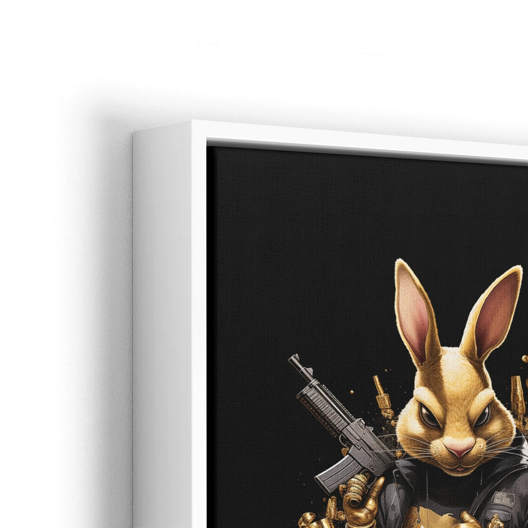 Discover Shop Gangster Canvas Art, The Rabbit Gangster Bunny Gun Canvas Art, RABBIT GANGSTER by Original Greattness™ Canvas Wall Art Print