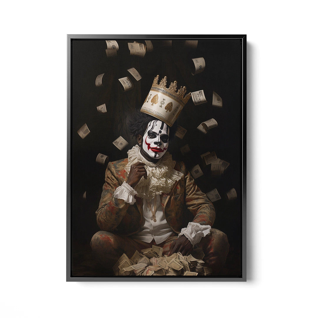 Discover Shop Joker Canvas Art, The Joker Clown Dark Knight Money Wall Art, THE JOKER CLOWN by Original Greattness™ Canvas Wall Art Print