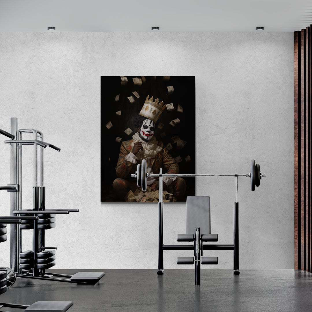 Discover Shop Joker Canvas Art, The Joker Clown Dark Knight Money Wall Art, THE JOKER CLOWN by Original Greattness™ Canvas Wall Art Print