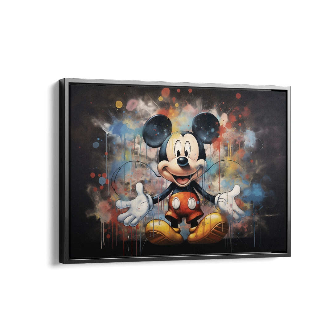 Discover Shop Mickey Mouse Wall Art, Mickey Mouse Colorful Disney Painting Wall Art, MICKEY MOUSE ART by Original Greattness™ Canvas Wall Art Print