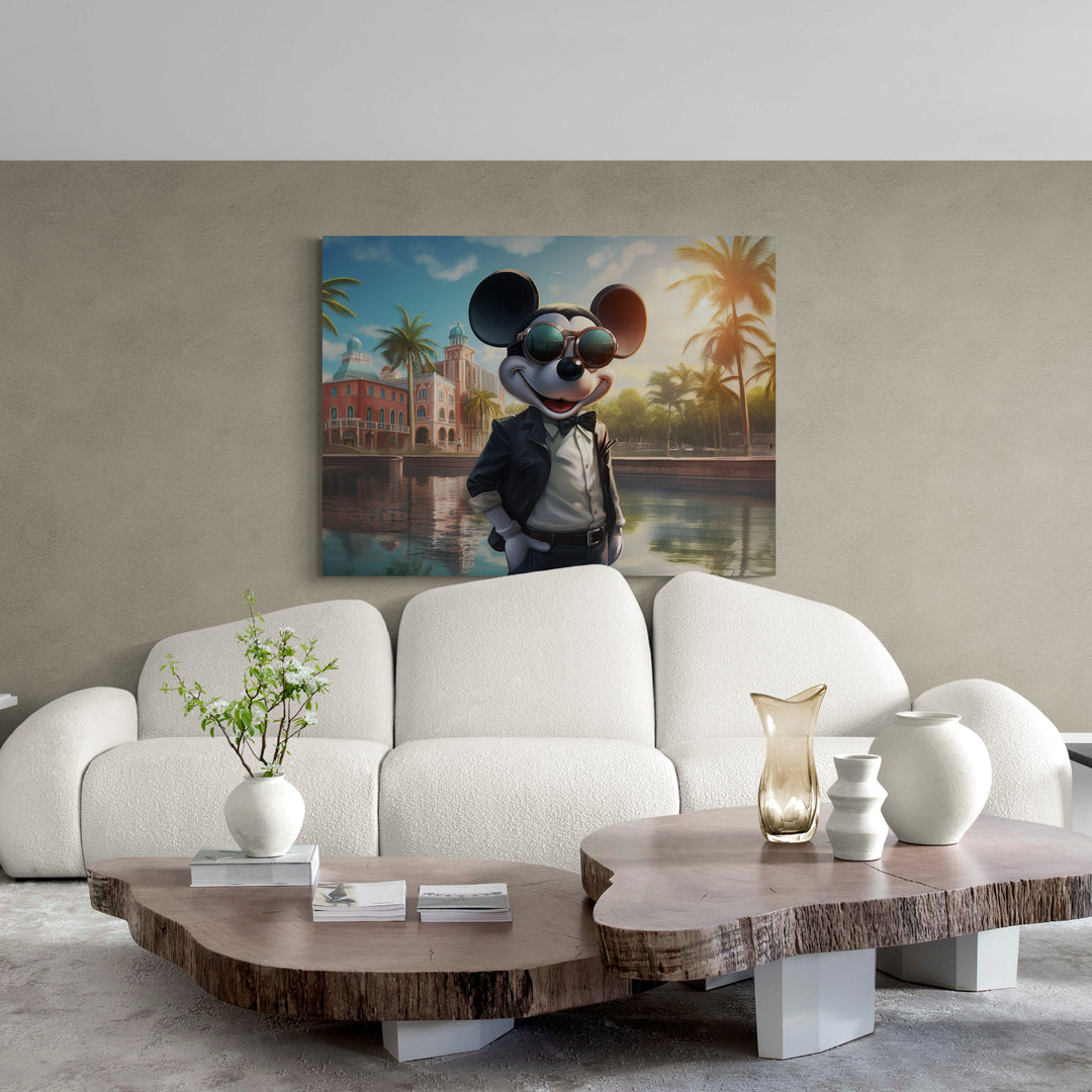 Discover Mickey Mouse Canvas Art, Mickey Mouse Suit Hollywood Disney Canvas Art, BUSINESS MOUSE by Original Greattness™ Canvas Wall Art Print