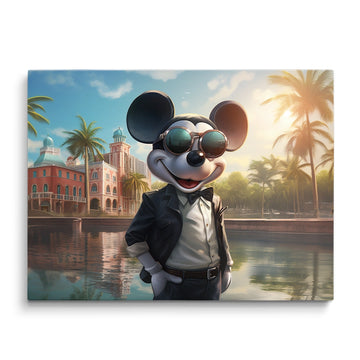 Discover Mickey Mouse Canvas Art, Mickey Mouse Suit Hollywood Disney Canvas Art, BUSINESS MOUSE by Original Greattness™ Canvas Wall Art Print