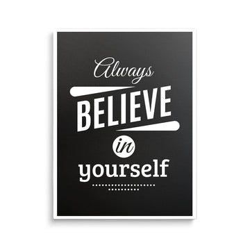 Discover Shop Motivational Canvas Art, Believe in Yourself II Canvas Art | Modern Motivational Canvas Prints, BELIEVE IN YOURSELF by Original Greattness™ Canvas Wall Art Print