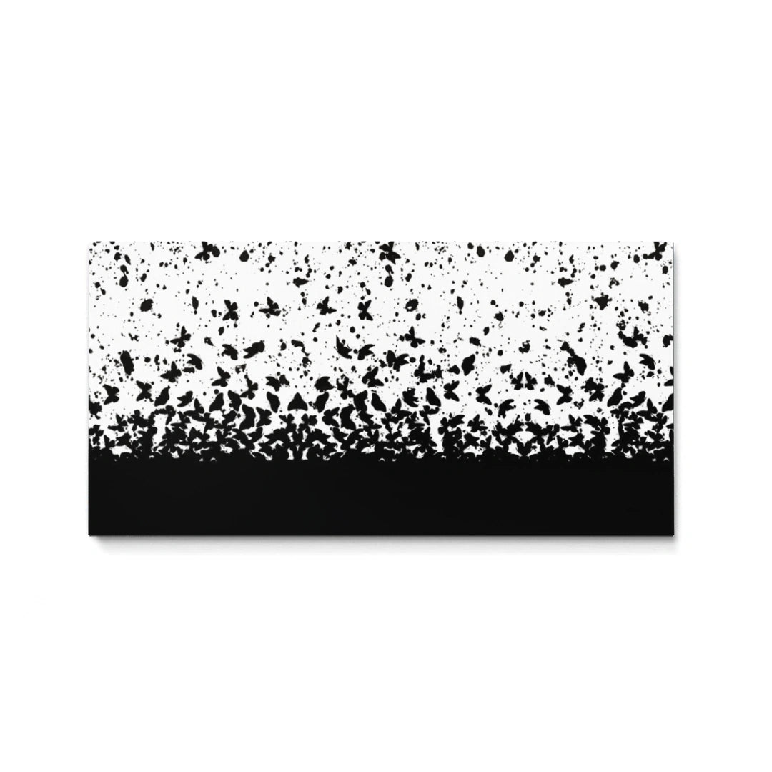 Discover Black & White Abstract Canvas Art, Butterfly Abstract Canvas Art, BUTTERFLY ABSTRACT by Original Greattness™ Canvas Wall Art Print