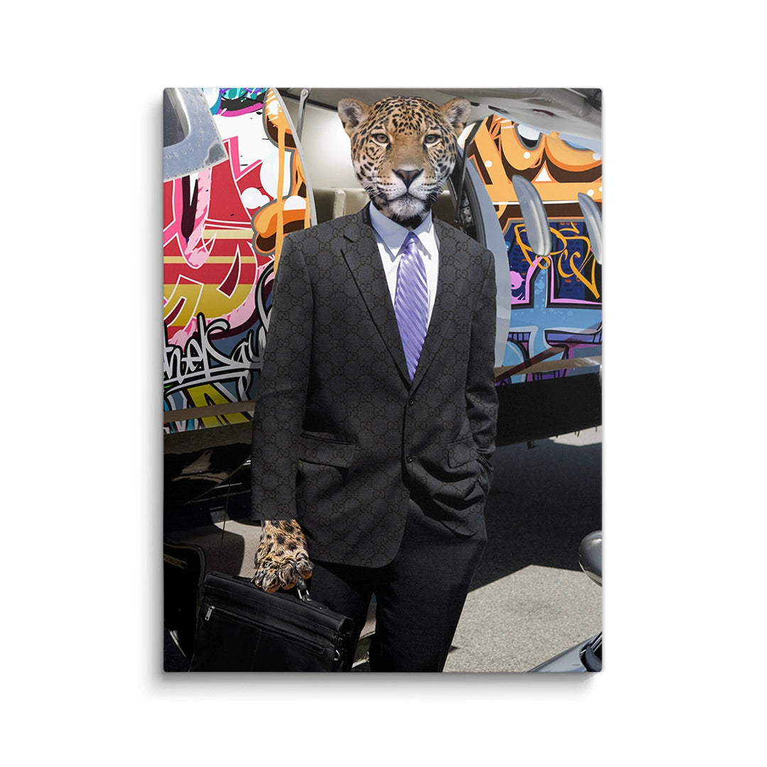 Discover Motivational Canvas Art, Cheetah Business Canvas Art | Iconic King Artwork for Office, CHEETAH BUSINESS by Original Greattness™ Canvas Wall Art Print